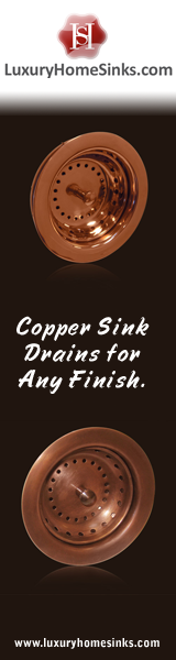 Luxury Home Sinks - Copper Sink Drains for Any Finish